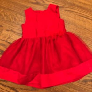 EUC, red toddler Christmas dress